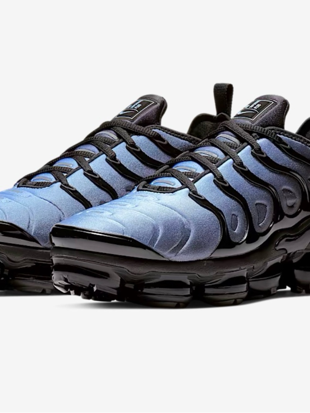 BRAND NEW Nike Men’s VaporMax Plus Light Blue and Black Sneakers